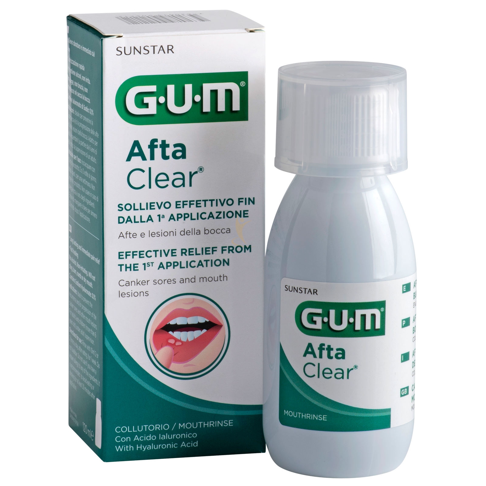 Gum Linea Benessere Orale Collutorio Aftaclear Rinse 120ml