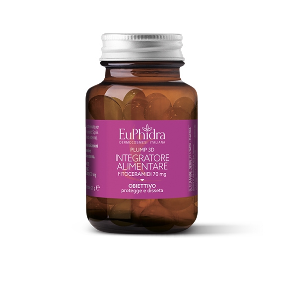 Euphidra Linea Viso Plump 3D Integratore Alimentare Fitoceramidi 30 Perle