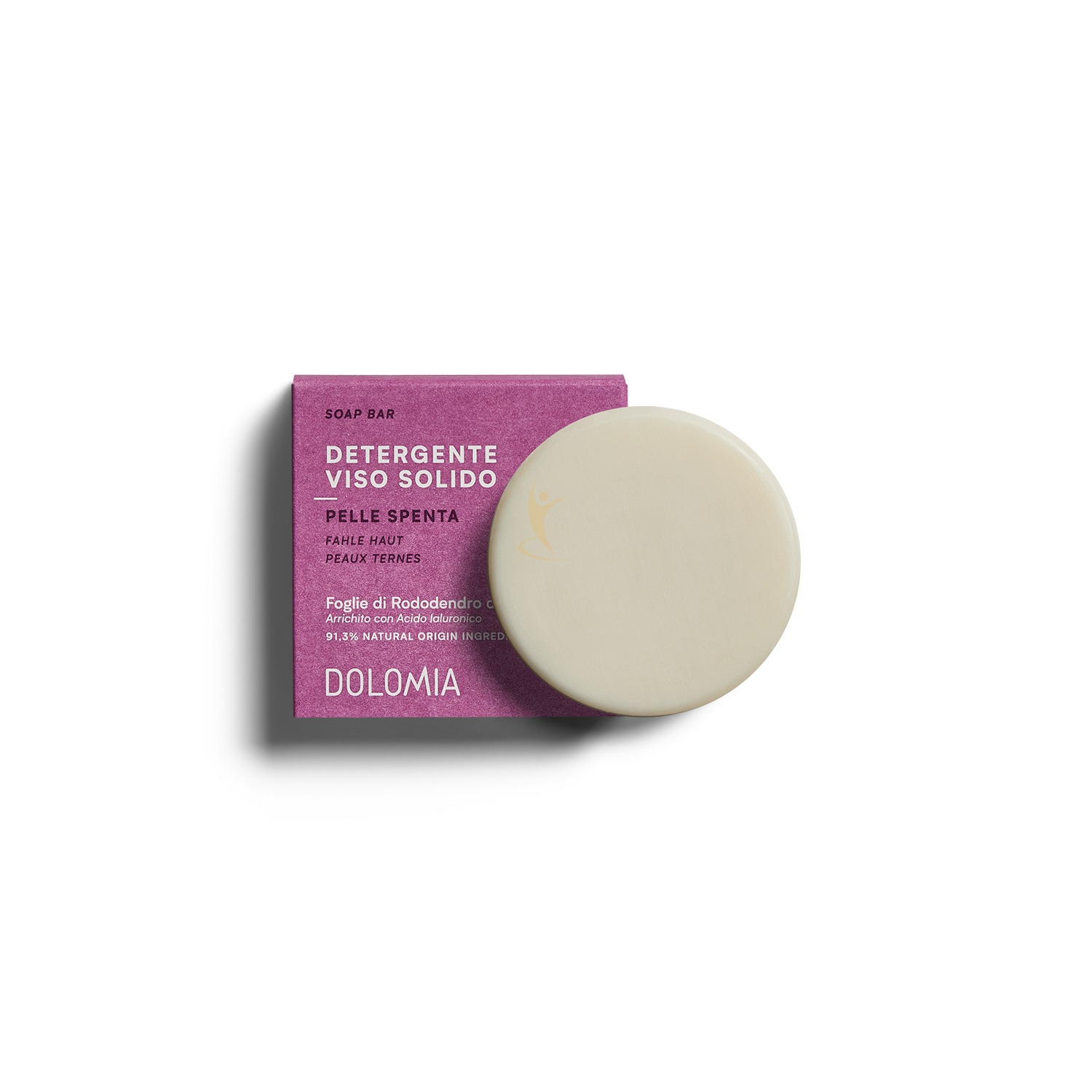 Dolomia Linea Skincare Soap Bar Rosa Detergente Solido Pelle Spenta 60g