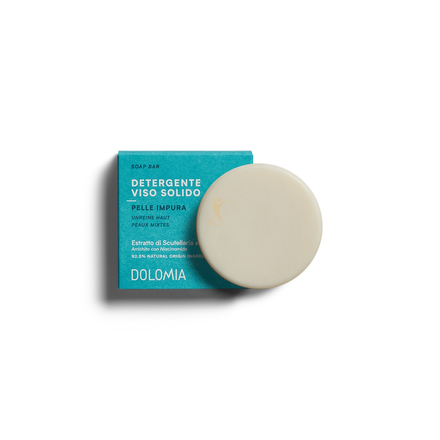 Dolomia Linea Skincare Soap Bar Verde Detergente Solido Pelle Impura 60g