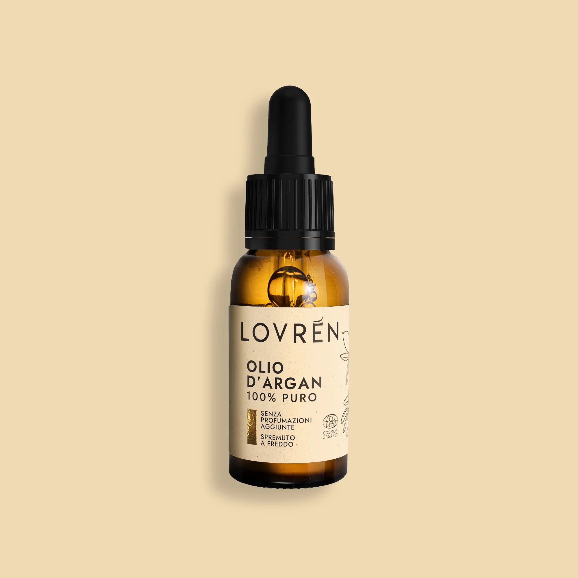 Lovren Linea Organic Olio Di Argan 100% Puro Bio 30 Ml