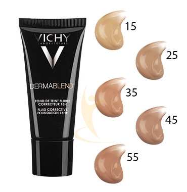 Vichy Make-up Linea Trucco Dermablend Fondotinta Correttore Fluido 30ml color 15