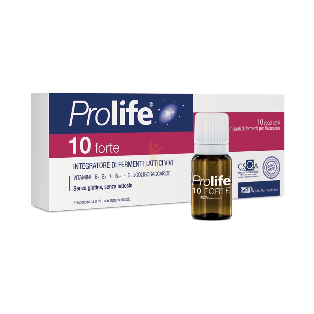 Prolife Linea Intestino Sano 10 Forte Integratore Fermenti Lattici 7 Flaconcini