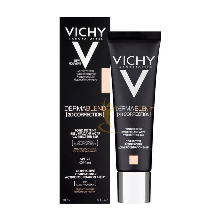 Vichy Make-up Linea Dermablend 3D Correction Fondotinta Elevata Coprenza Sand 35