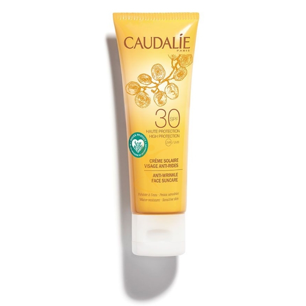 Caudalie Crema Solare SPF30 Trattamento Solare Anti-Rughe Viso 50 ml