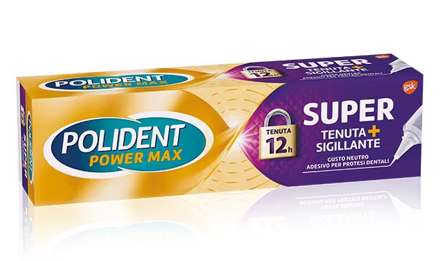 Polident Linea Protesi Dentali Power Max Super Tenuta+Sigillante Gusto Neutro40g