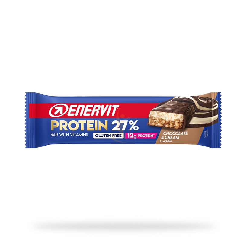 Enervit Linea Sport Protein Bar 27% - 12g protein Chocolate&Cream 45 g.