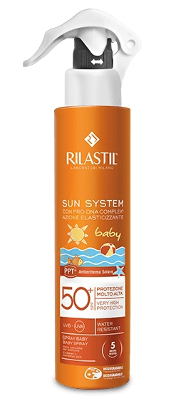 Rilastil Linea Baby Sun System PPT SPF50+ Spray Viso e Corpo Bambini 200 ml