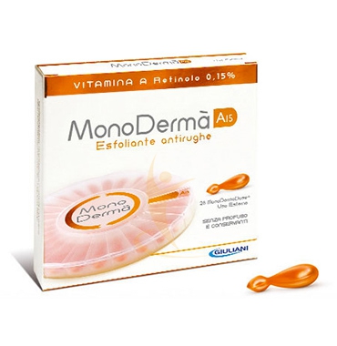 MonoDerm� Linea Vitamine A15 Trattamento Esfoliante Anti-Rughe 28 Ampolle