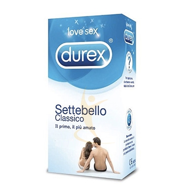 Durex Linea Classica Settebello Cassico Condom Confezione con 18 Profilattici