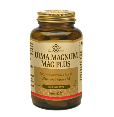 Solgar Linea Vitamine Minerali Dima Magnum Mag Plus Integratore 100 Tavolette