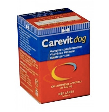 N.B.F. Lanes Linea Animali Domestici Carovit Dog Mangime Cani 100 Compresse