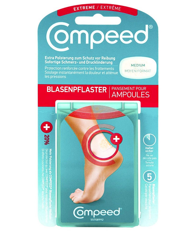 Compeed Linea Protezione Guarigione Vesciche Extreme 5 Cerotti per Tallone