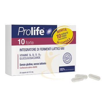 Prolife Linea Intestino Sano 10 Forte Integratore Fermenti Lattici 20 Capsule