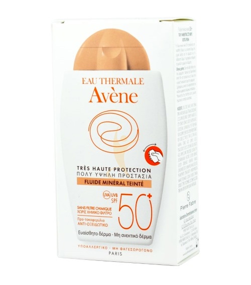 Avene Linea Solare Pelli Intolleranti SPF50+ Fluido Minerale Colorato 40 ml