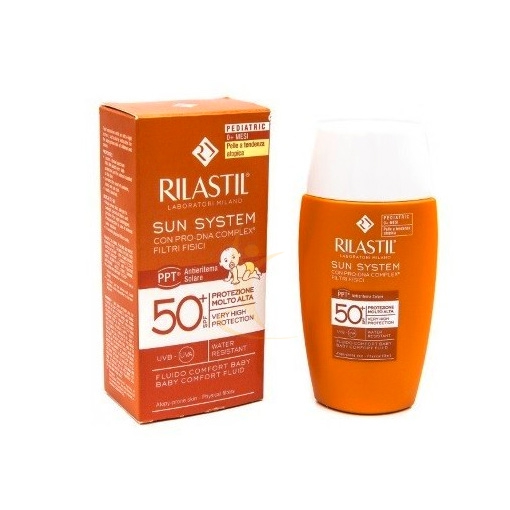 Rilastil Linea Baby Sun System PPT SPF50+ Fluido Viso e Corpo Bambini 50 ml