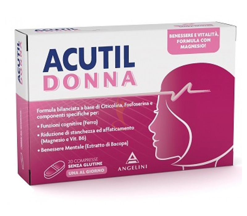 Acutil Linea Benessere Donna Integratore Alimentare con Magnesio 20 Compresse