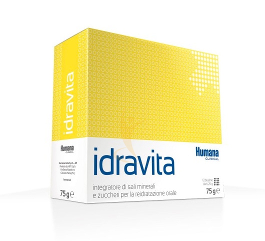 Humana Linea Vitamine e Minerali Idravita Integratore Alimentare 12 Buste