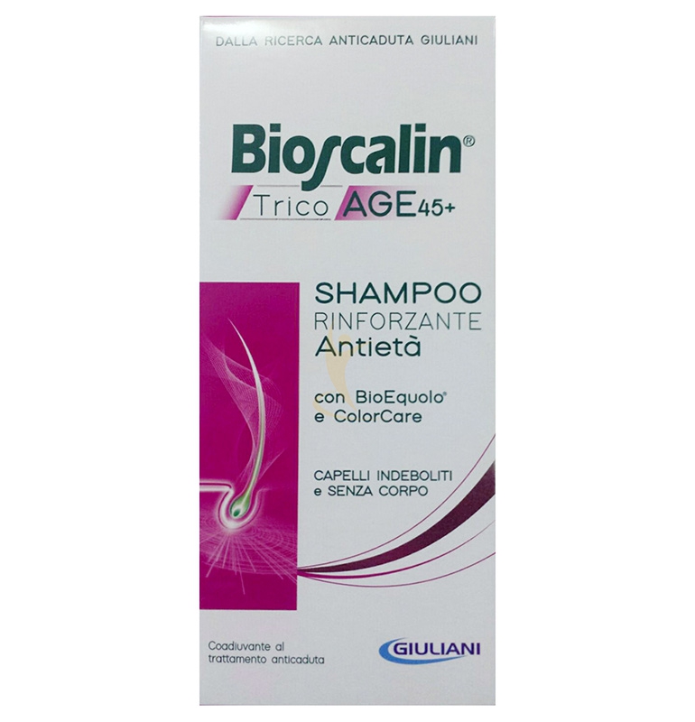 Bioscalin Linea TricoAge 45+ con BioEquolo Shampoo Rinforzante Anti-Et� 200 ml