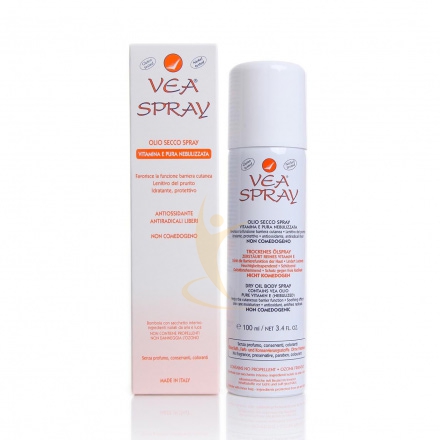 VEA Linea Pelli Sensibili Olio Secco SprayVitamina E Pura Nebulizzata 100 ml