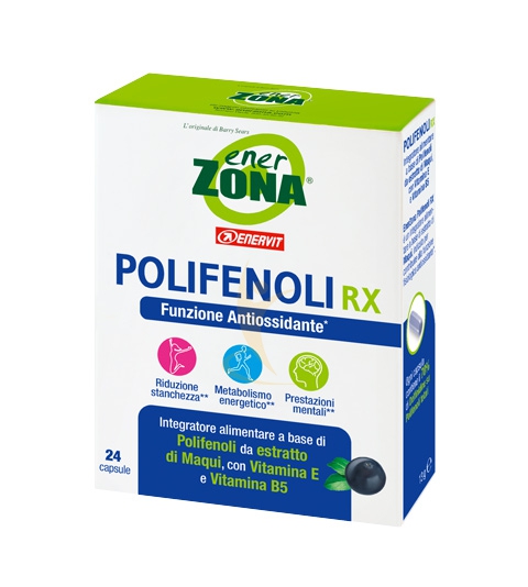 Enerzona Linea Integratori Maqui Rx Polifenoli Antiossidante 24 Capsule