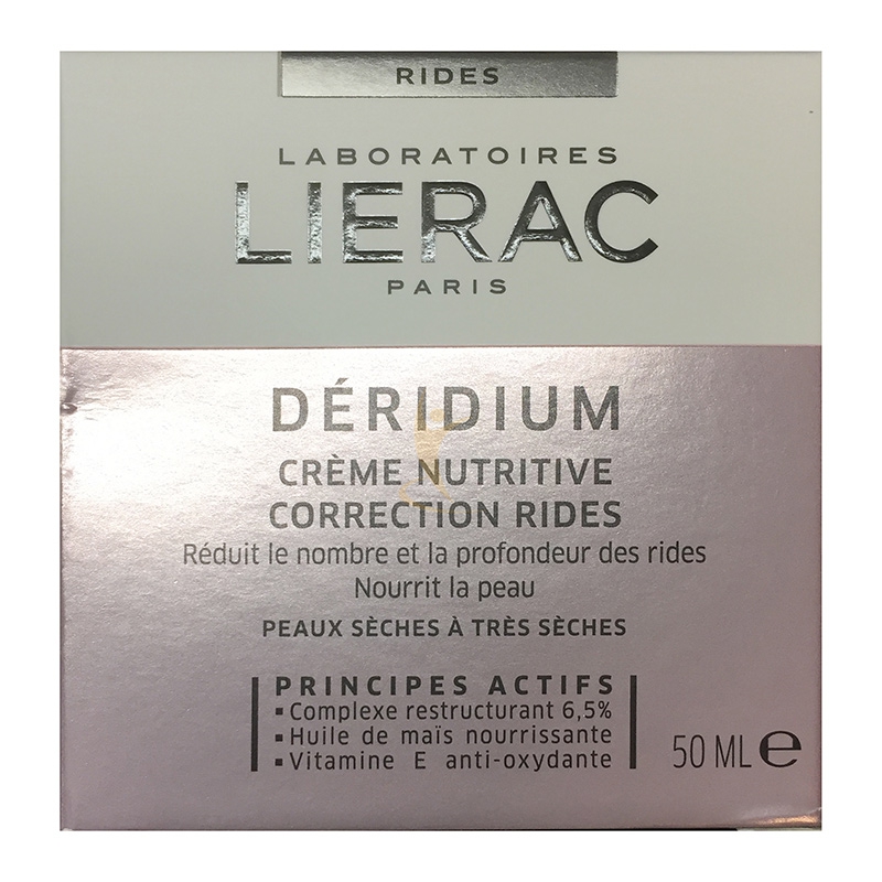 Lierac Linea Deridium Crema Anti-Et Nutriente Pelli Secche e Ultrasecche 50 ml