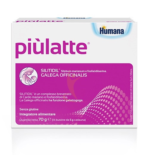 Humana Linea Gravidanza e Allattamento Pi� Latte Integratore Alimentare 14 Buste