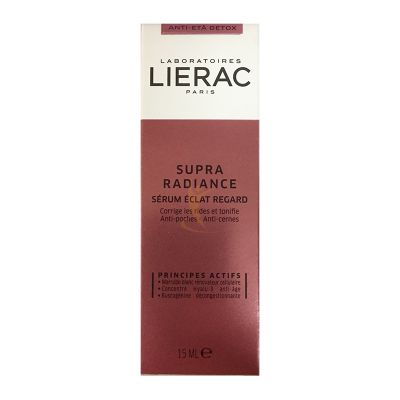 Lierac Linea Supra Radiance Srum clat Regard Siero Borse ed Occhiaie 15 ml