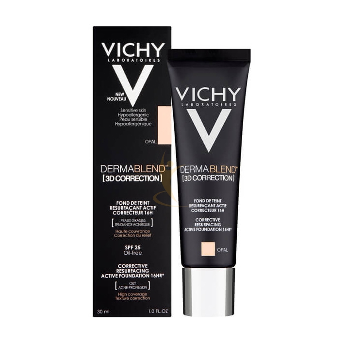 Vichy Make-up Linea Dermablend 3D Correction Fondotinta Elevata Coprenza Nude