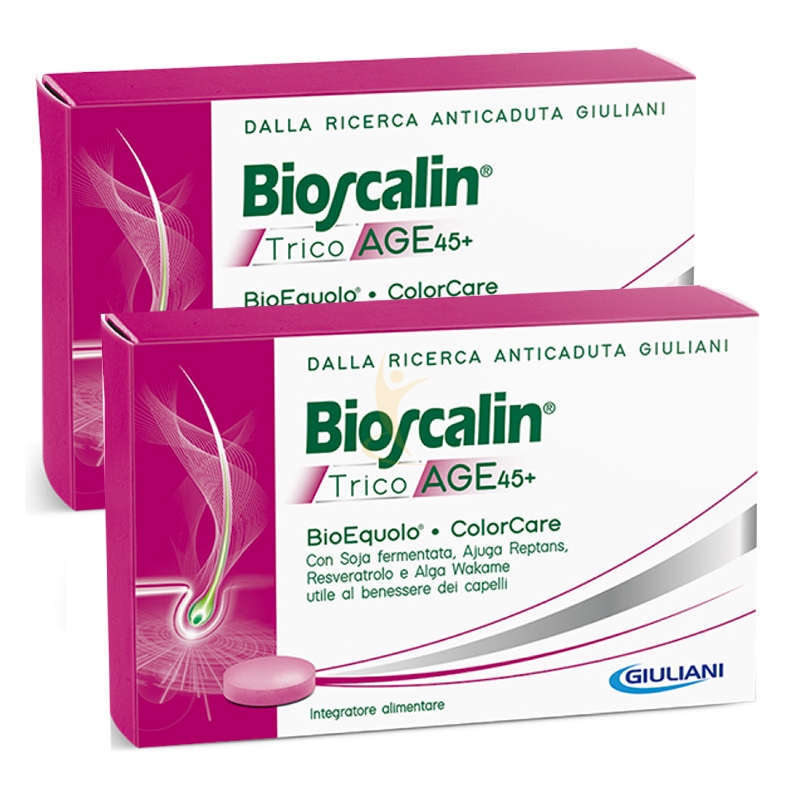 Bioscalin Linea Tricoage 45+ R-Plus BioEquolo Anticaduta Integratore 60 Comp