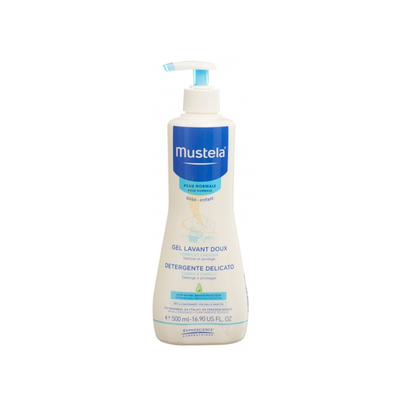 Mustela Linea Pelli Normali Gel Detergente Delicato Corpo e Capelli 500 ml