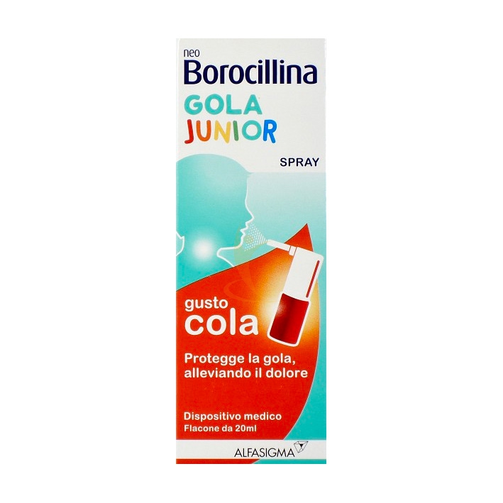 Alfa Wassermann Linea Tosse Neo Borocillina Gola Junior Spray 20 ml