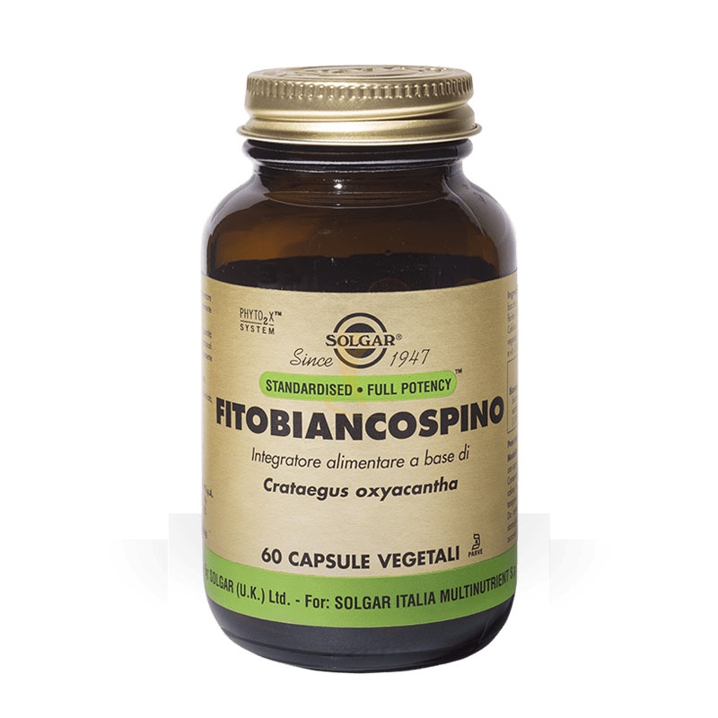 Solgar Linea Cardiocircolazione Fitobiancospino Integratore Alimentare 60 Capsul
