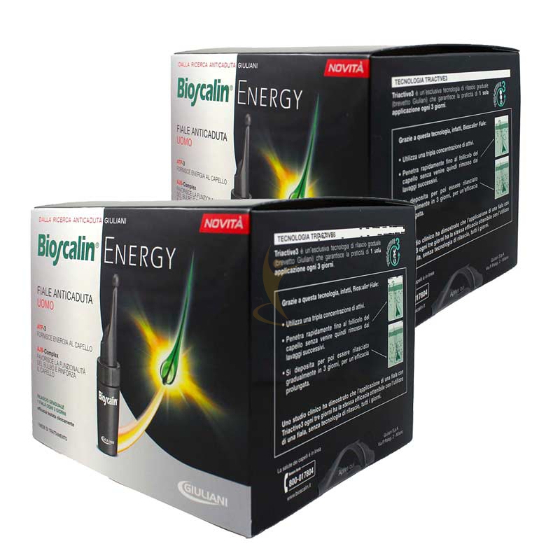 Bioscalin Linea Capelli Uomo Energy R-Plus Anticaduta Trattamento 10+10 Fiale