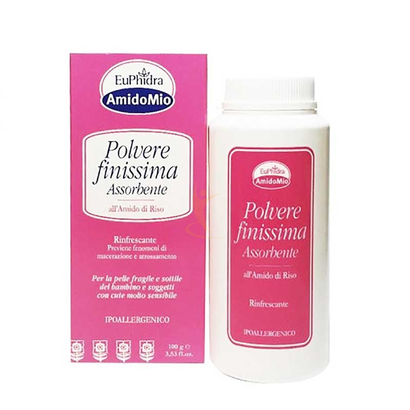 EuPhidra Linea AmidoMio Polvere Finissima Amido di Riso Pelli Sensibili 100 g