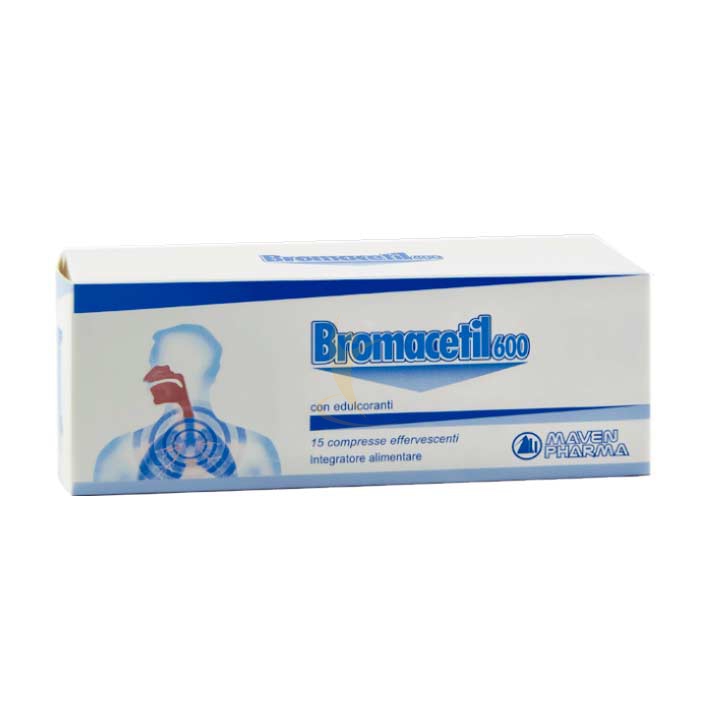 Maven Linea Vie Respiratorie Bromacetil 600 Integratore Alimentare 15 Capsule