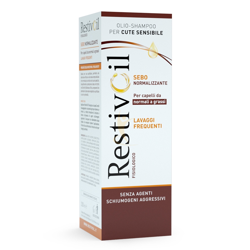 RestivOil Linea Sebo-Normalizzante Olio Shampoo Capelli Normali Grassi 250 ml