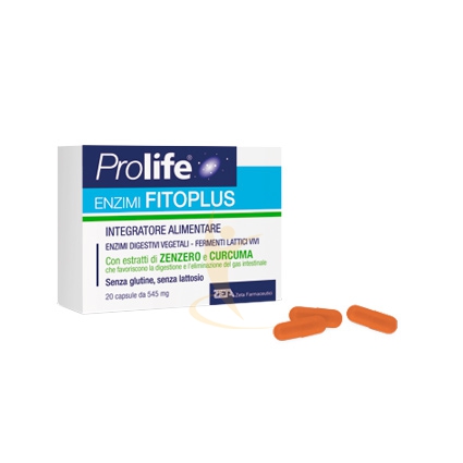 Prolife Linea Intestino Sano Enzimi Fitoplus Integratore Fermenti 20 Capsule