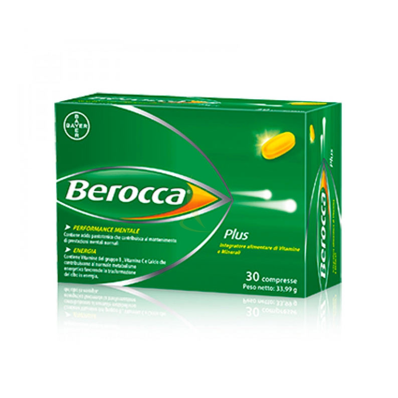 Berocca Linea Benessere ed Energia Plus Integratore Alimentare 30 Compresse