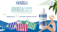 Saugella Riviera Summer Edition Sapone Dermoliquido 500 Ml   Pochette Con Omaggi